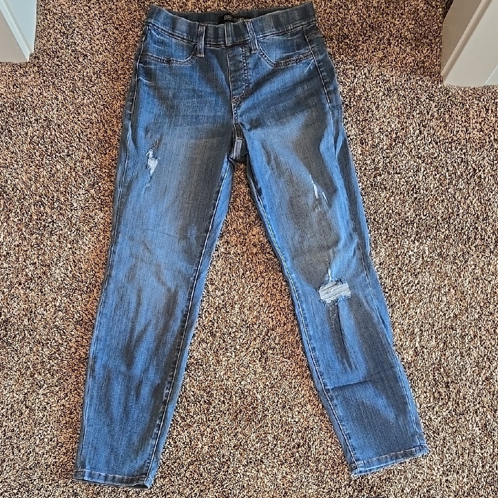 Stylish Blue Distressed Women's Jeans